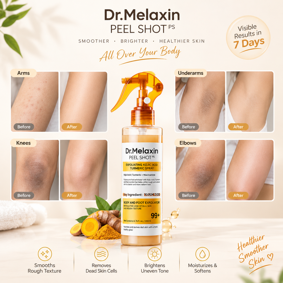 Dr.Melaxin Peel Shot Kojic Acid Spray for Skin Brightening & Skin Care