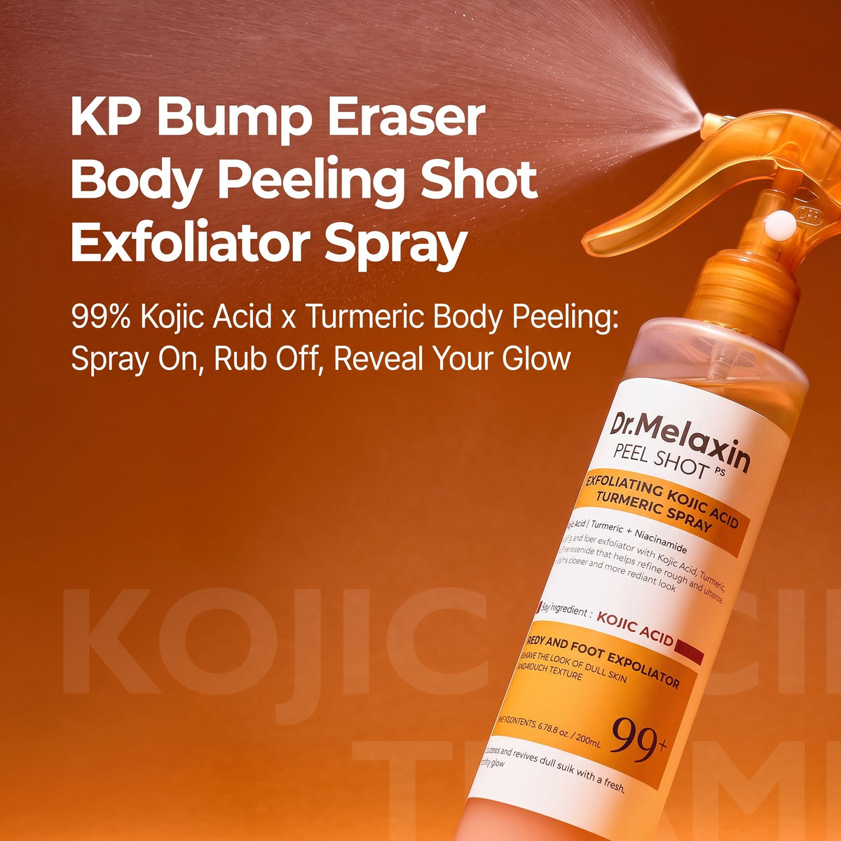 Dr.Melaxin Peel Shot Kojic Acid Spray for Skin Brightening & Skin Care
