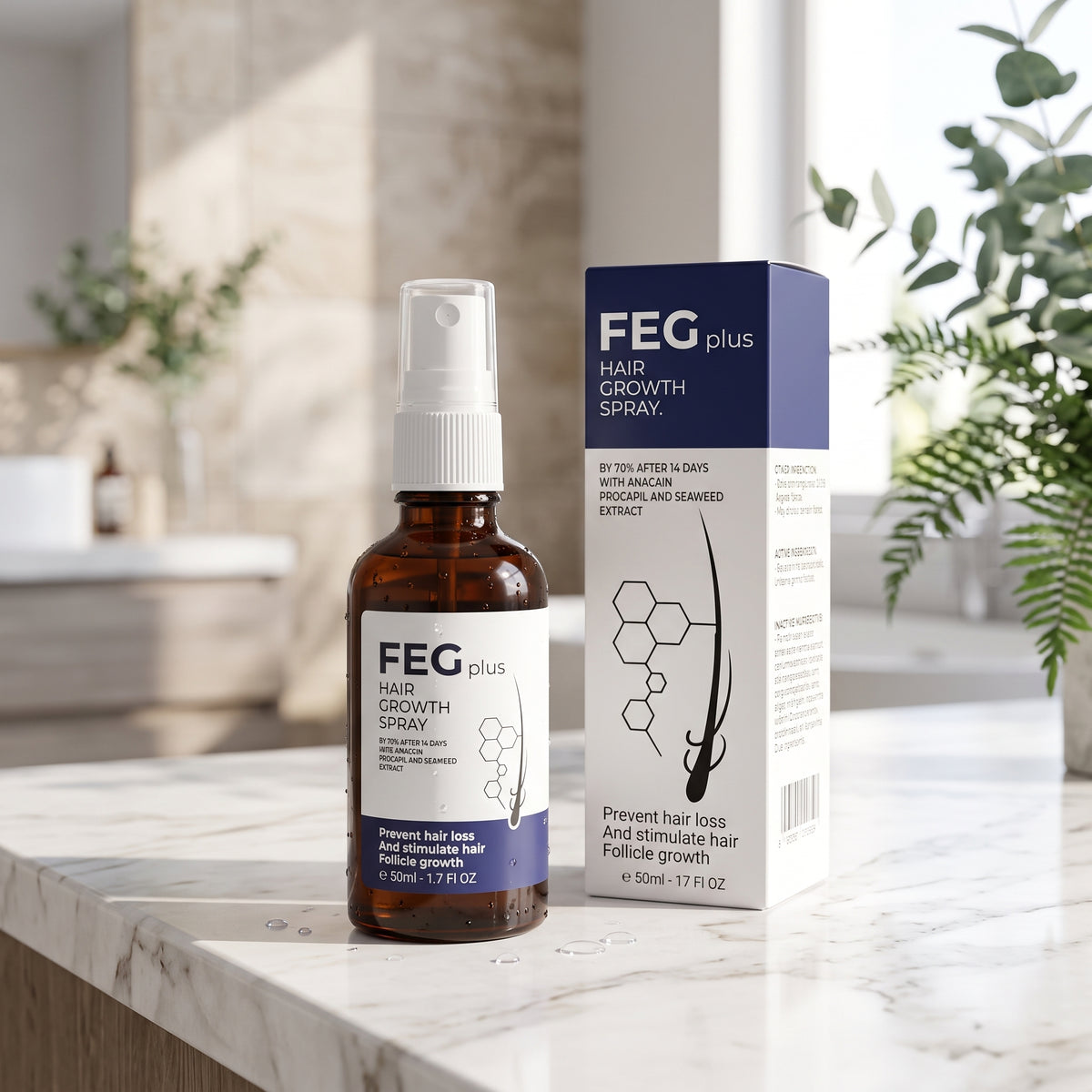 FEG Plus Hair Growth Spray – Hair Growth & Scalp Care Treatment